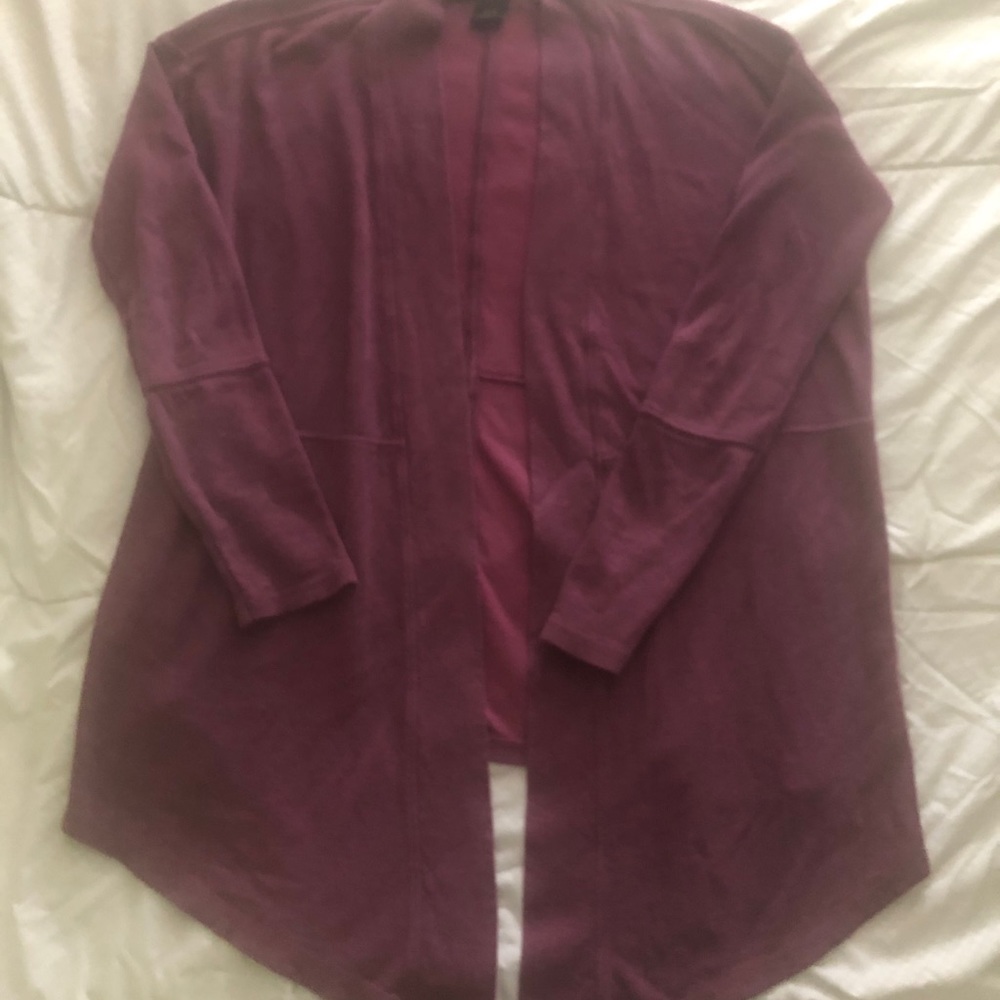 DKNY Draped front open Sweater